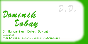 dominik dobay business card